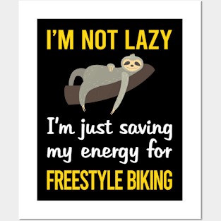 Funny Lazy Freestyle Biking Posters and Art